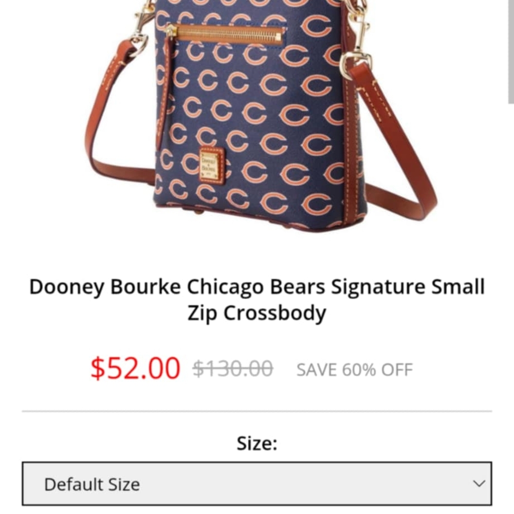 Dooney & Bourke Navy and Orange Crossbody Bag - Picture 6 of 6